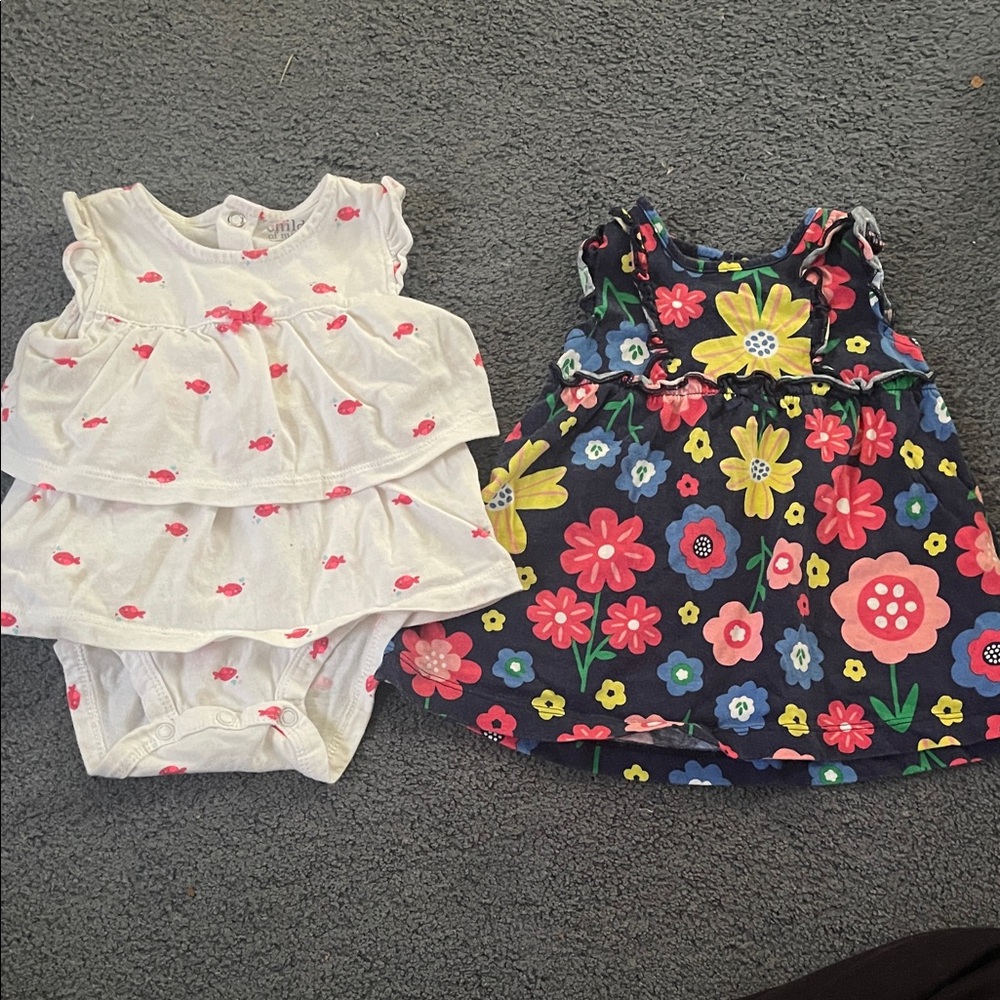 Carter's Pink Fish Baby Romper